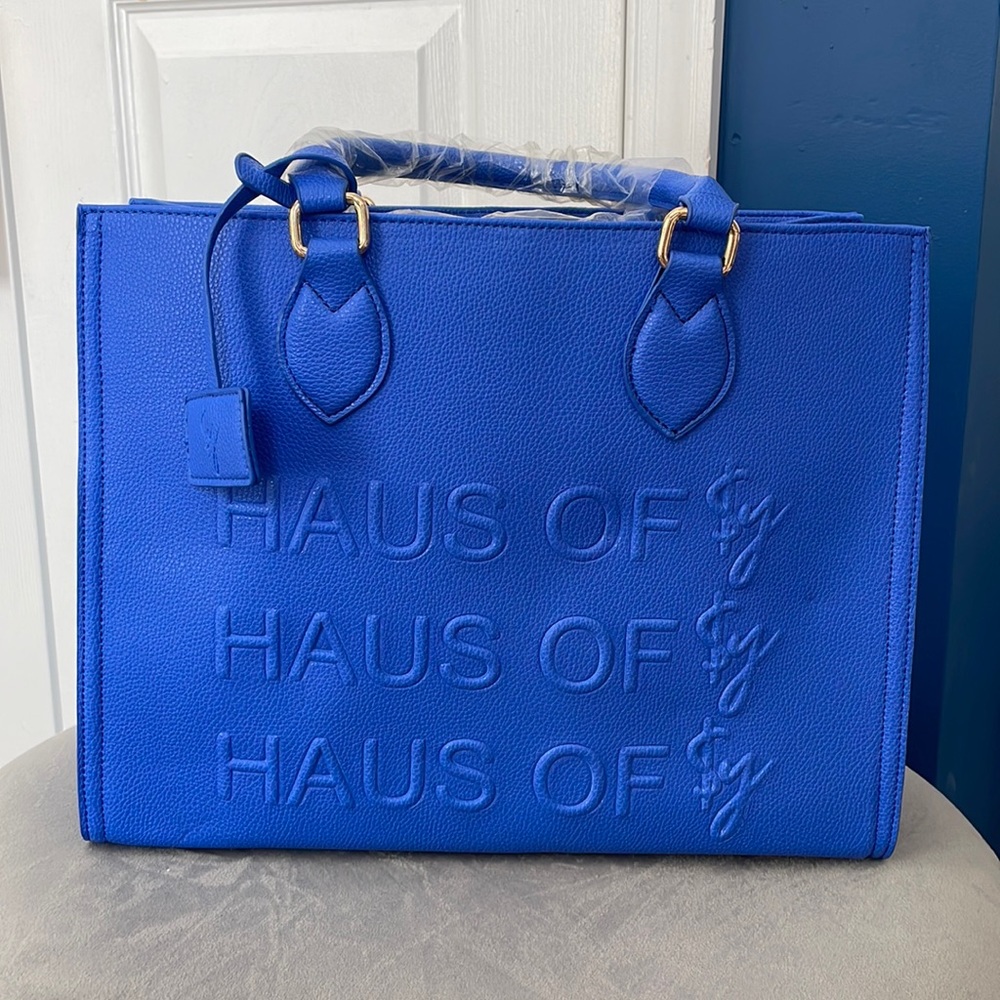 NEW Haus of Sy ($y) Grand Sy ($y) Tote - Cobalt Blue